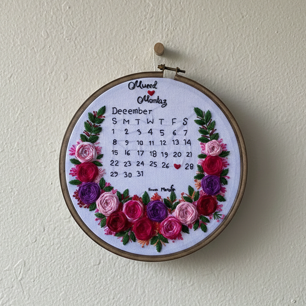 Customize Embroidery Hoop Wall Hanging
