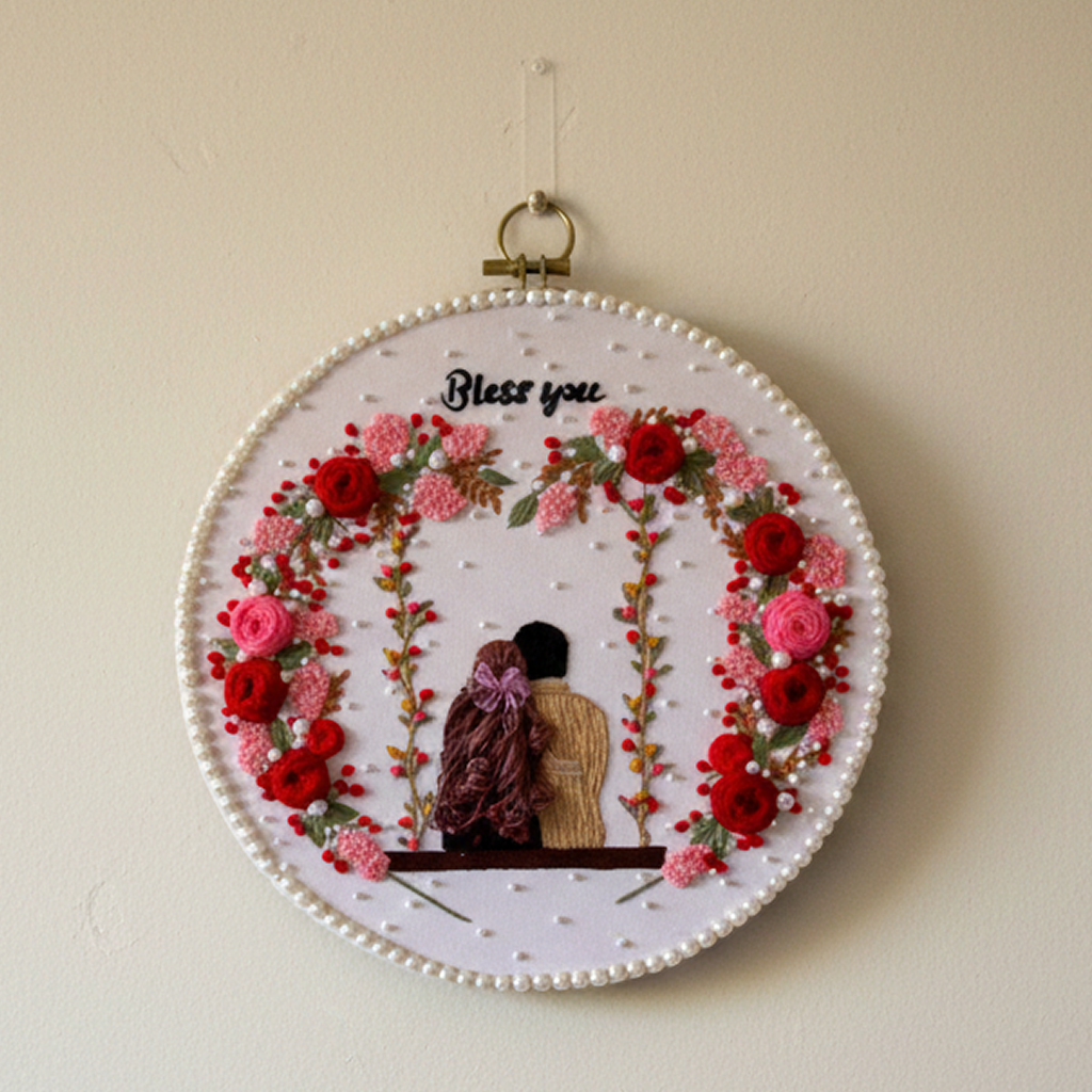 Customize Embroidery Hoop Wall Hanging