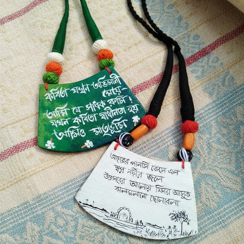 Clay necklace (2pcs)