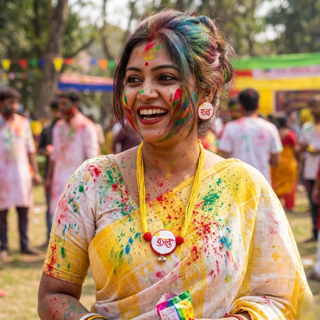 Basanta Fabric Necklace Set