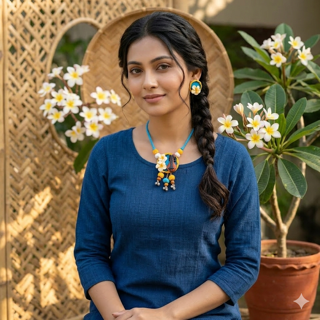 Kathgolap-Clay Jewelry Set