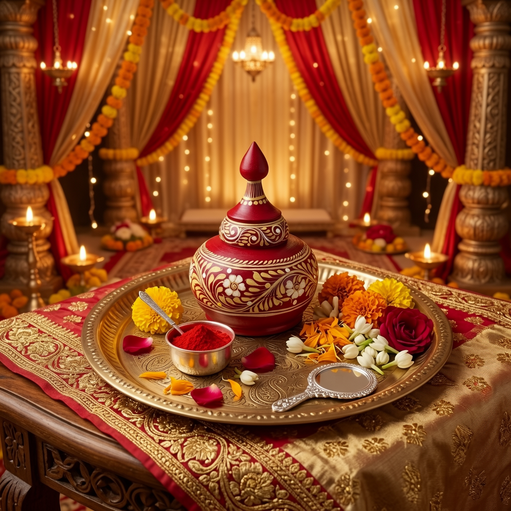 Handmade Kalka Art Sindur Kouto