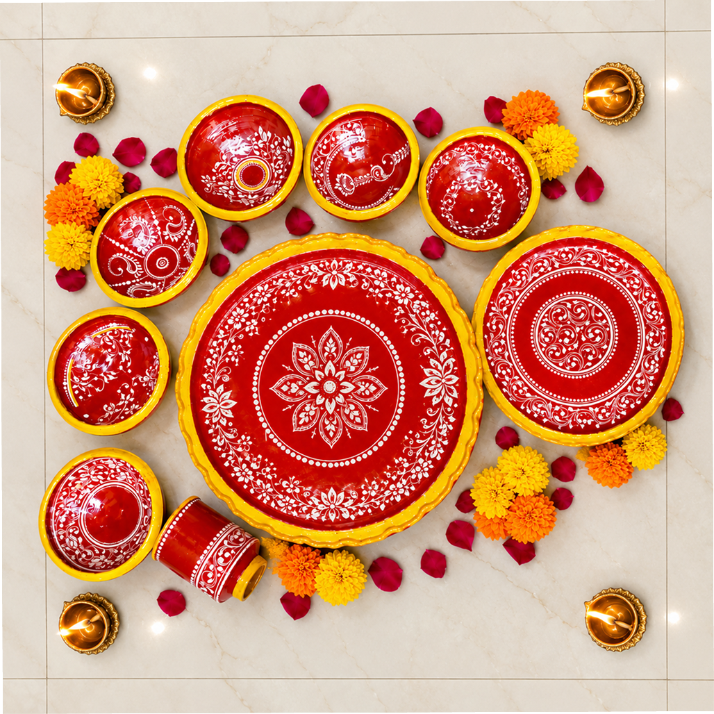 Parampara Thali Set (9 Pcs)
